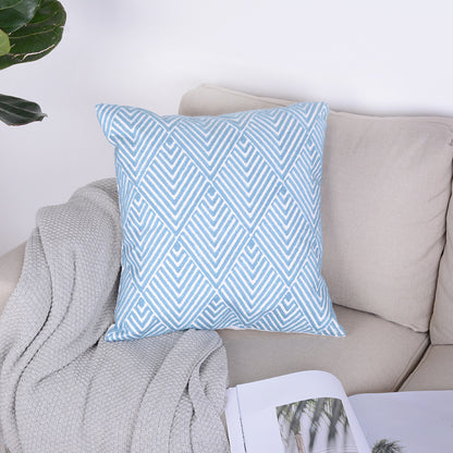 Minimalist Blue Geometrical Image Pillowcase